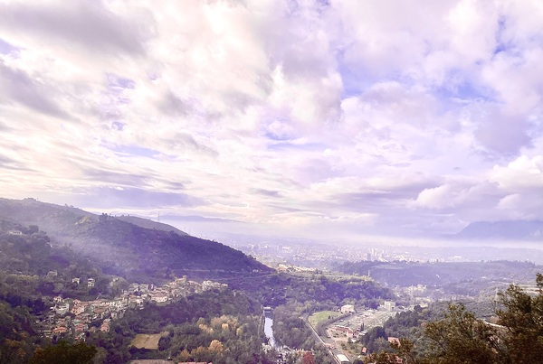 Winter clouds Nera Valley Print