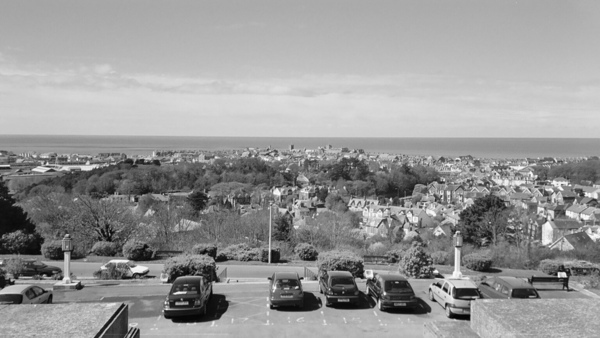 View of Aberystwyth Wales from the National Library by PIE