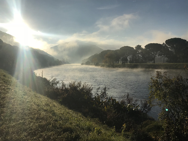 River meets Sun Print