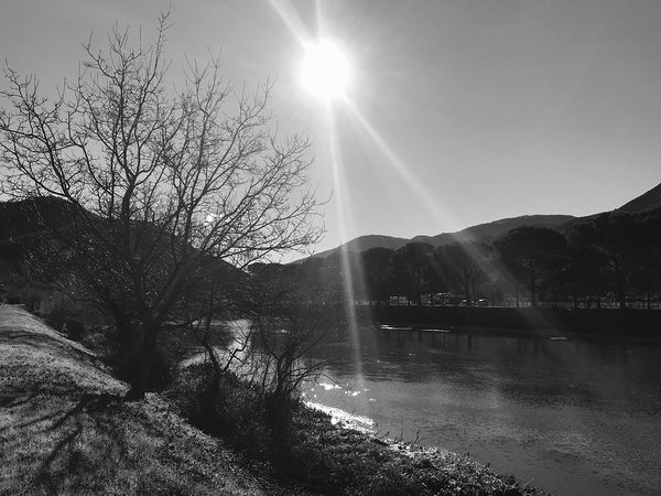 Midday river Print