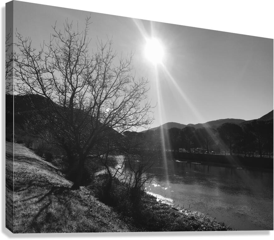 Midday river Canvas Print