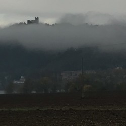 Castle in the fog