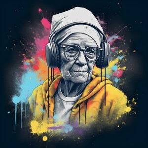 Graffiti old woman no.2