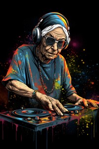 Graffiti old woman no.6
