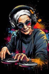 Graffiti old woman no.7