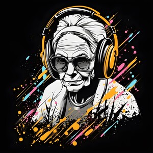 Graffiti old woman no.8