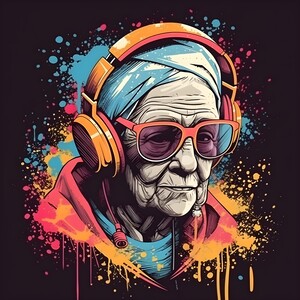 Graffiti old woman no.1