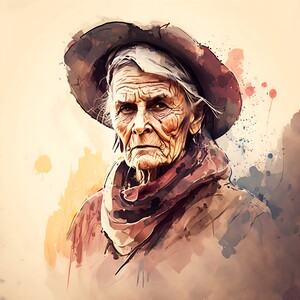 Wild West old woman no.3