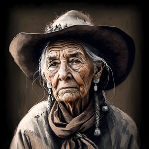 Wild West old woman no.4