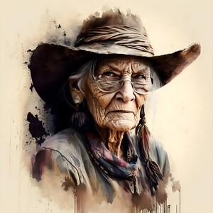 Wild West old woman no.6