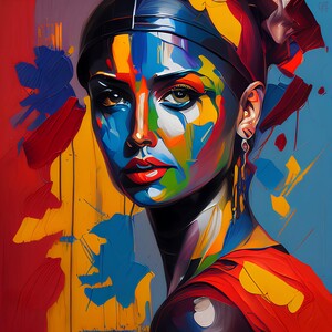 Woman inpasto technique no.3