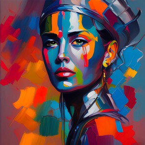 Woman inpasto technique no.4