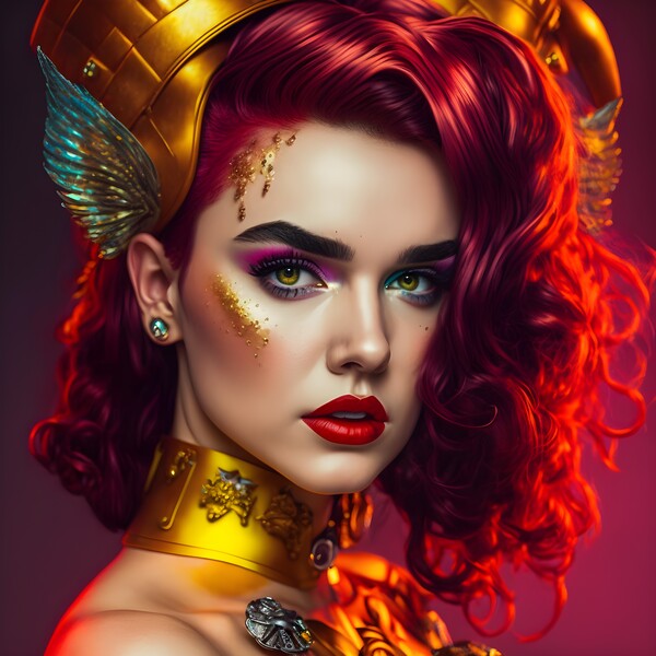 Girl pin up no.10 Print