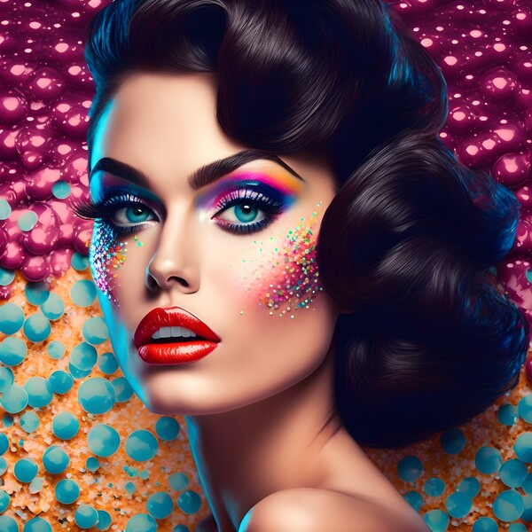 Girl pin up no.16 Print