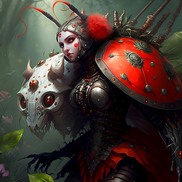 Warrior Ladybug no.3 Print