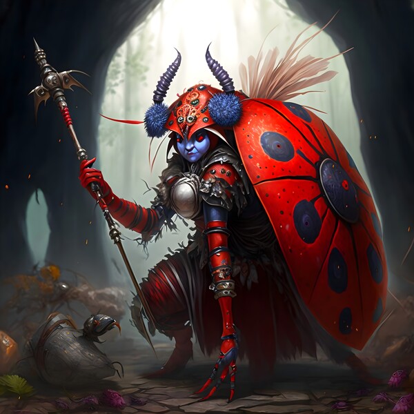 Warrior Ladybug no.4 Print