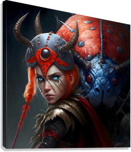 Warrior Ladybug no.1 Canvas Print