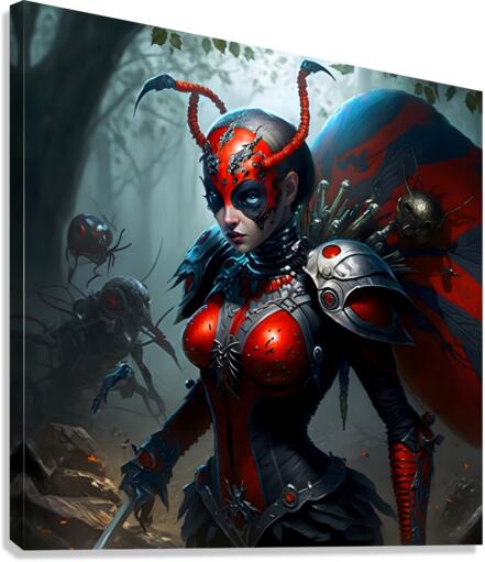 Warrior Ladybug no.2 Canvas Print