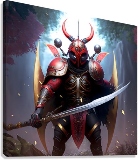 Warrior Ladybug no.6 Canvas Print