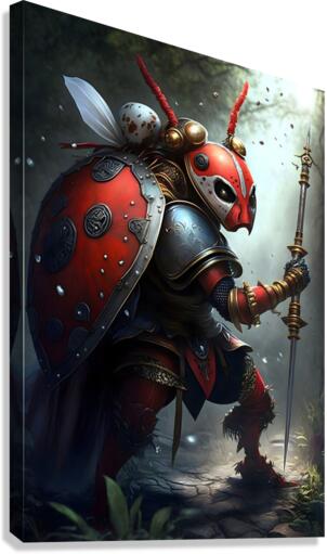Warrior Ladybug no.7 Canvas Print