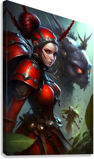 Warrior Ladybug no.8 Canvas Print