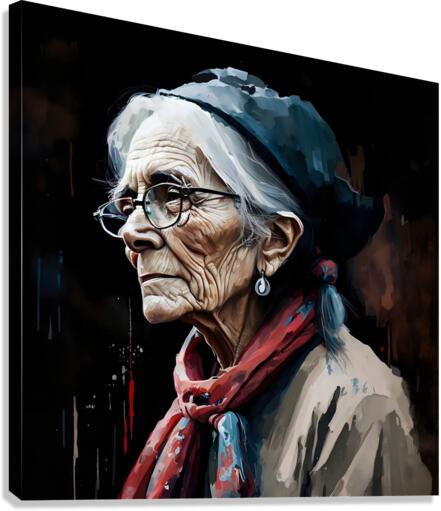 Wild West old woman no.5 Canvas Print