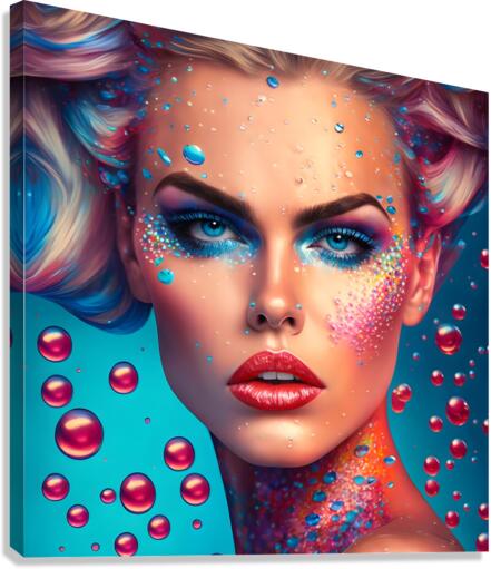 Girl pin up no.2 Canvas Print