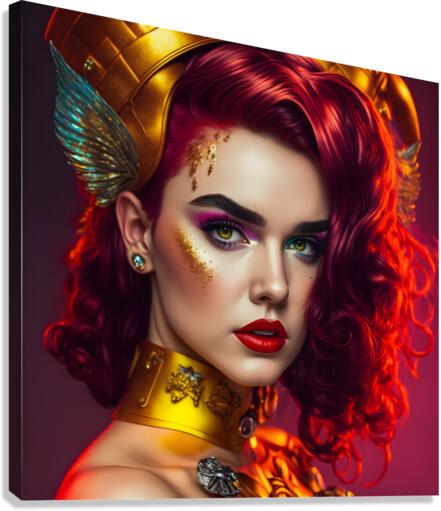 Girl pin up no.10 Canvas Print