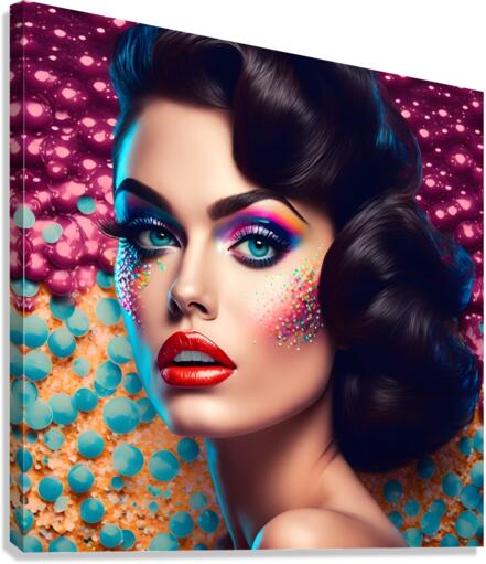 Girl pin up no.16 Canvas Print