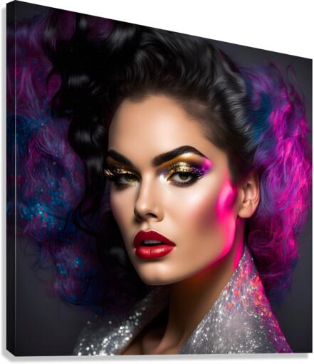 Girl pin up no.18 Canvas Print