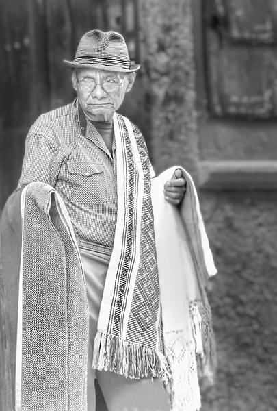 Man with Shawls Print