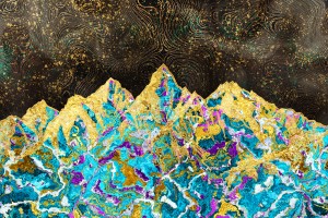 Gold Turquoise Mountain - Illustration I