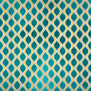 Gold - Turquoise pattern I