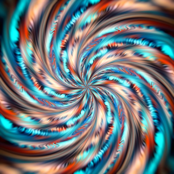 Abstract Waves Print