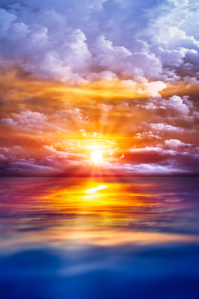 Heavens Sunset Print