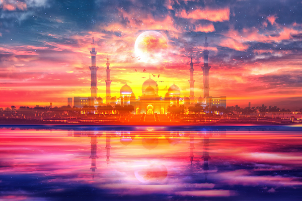 Surreal Taj Mahal Print