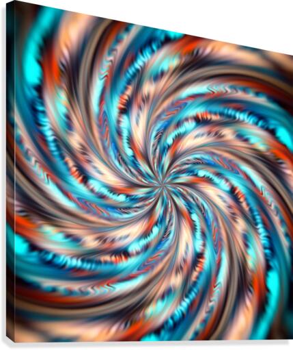 Abstract Waves Canvas Print