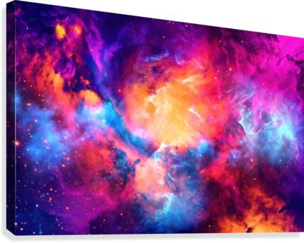 Artistic XC - Colorful Nebula Canvas Print