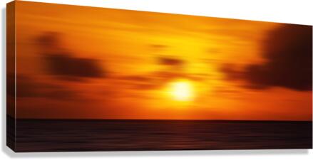 Sea Sunset · 3 Canvas Print