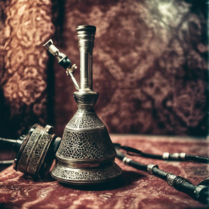 338686 shisha with light colored old Arabic backg 1709550520.9953