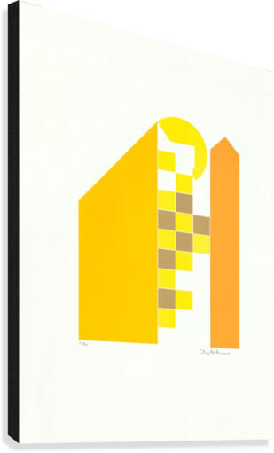 Gule Huse.   Canvas Print