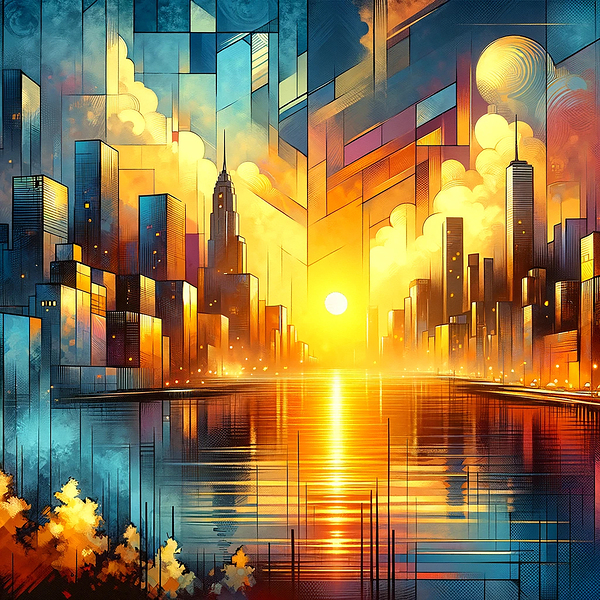 Industrial Dusk 5 Print