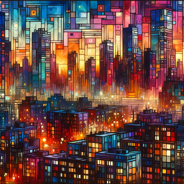 City Lights Alive Print