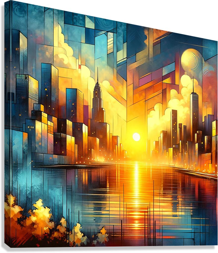 Industrial Dusk 5 Canvas Print