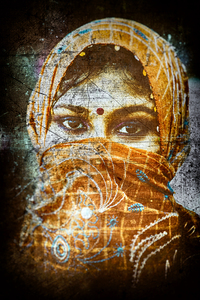 Portrait of a Beautiful Hindu Indian Malaysian Woman