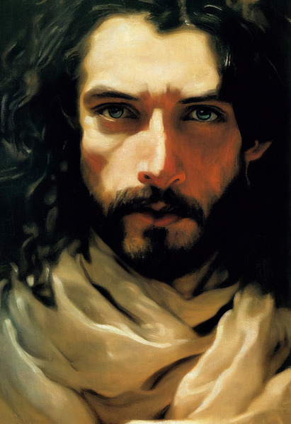 Portrait of Jesus Christ by J R Picard