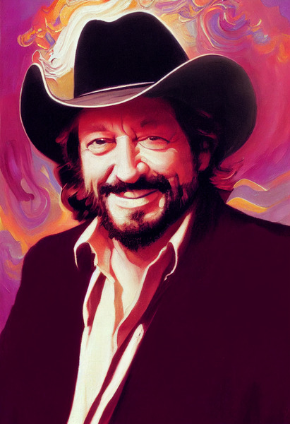 Waylon Jennings by J R Picard
