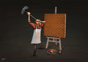 Painter And Wall