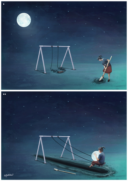 The moon is mine Print