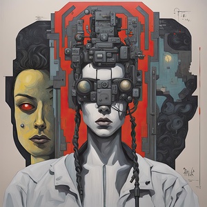 Study of a Woman Cyborg